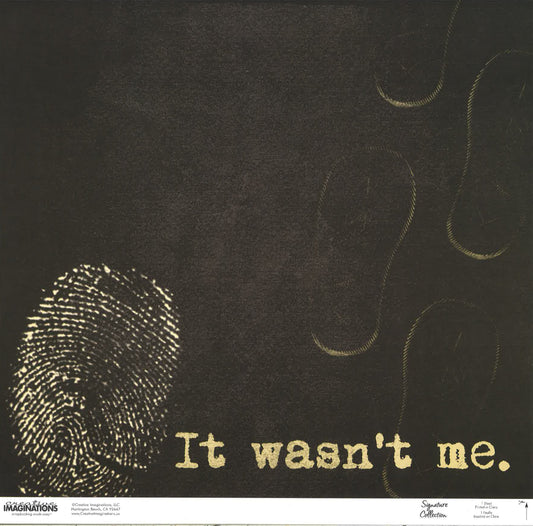 Scrapbook Paper: Signature Collection-It Wasn't Me