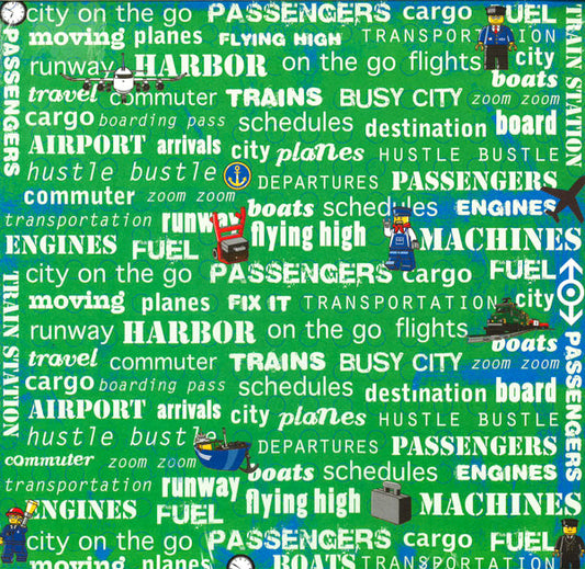 Scrapbook Paper : LEGO Group - Transportation Phra
