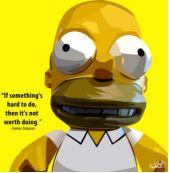 Homer Simpson Pop Art (10X10)