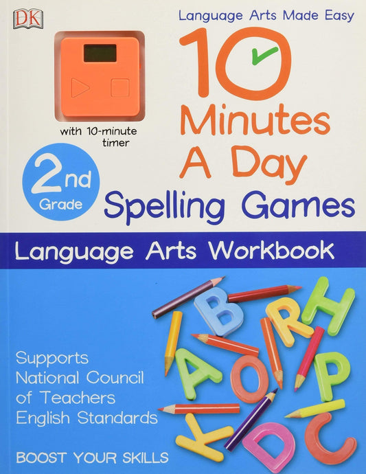 10 Minutes A Day: Spelling Games, Second Grade