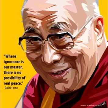 Dalai Lama Medium Pop Art (20'X20')