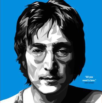 John Lennon_All You Need Is Love Pop Art (10'X10')
