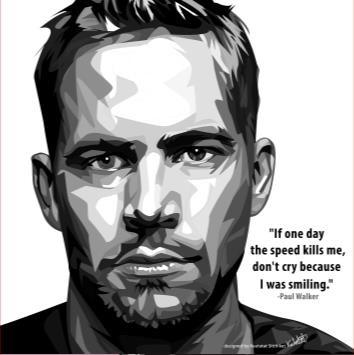 Paul Walker_White Pop Art (10'X10')