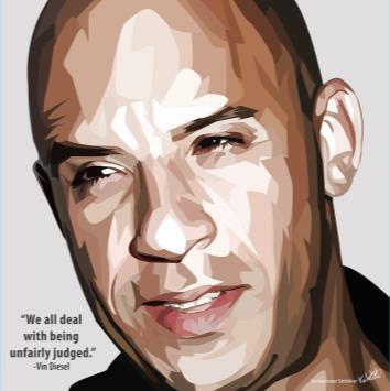 Vin Diesel Pop Art (10'X10')