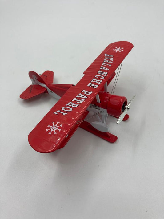 Avalanche Patrol Search & Rescue 1029 Biplane On Skis