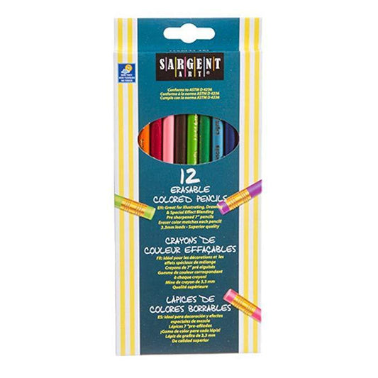 12 Erasable Colored Pencils