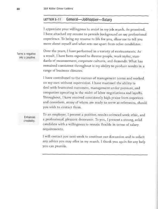 *201 Killer Cover Letters Third Edition