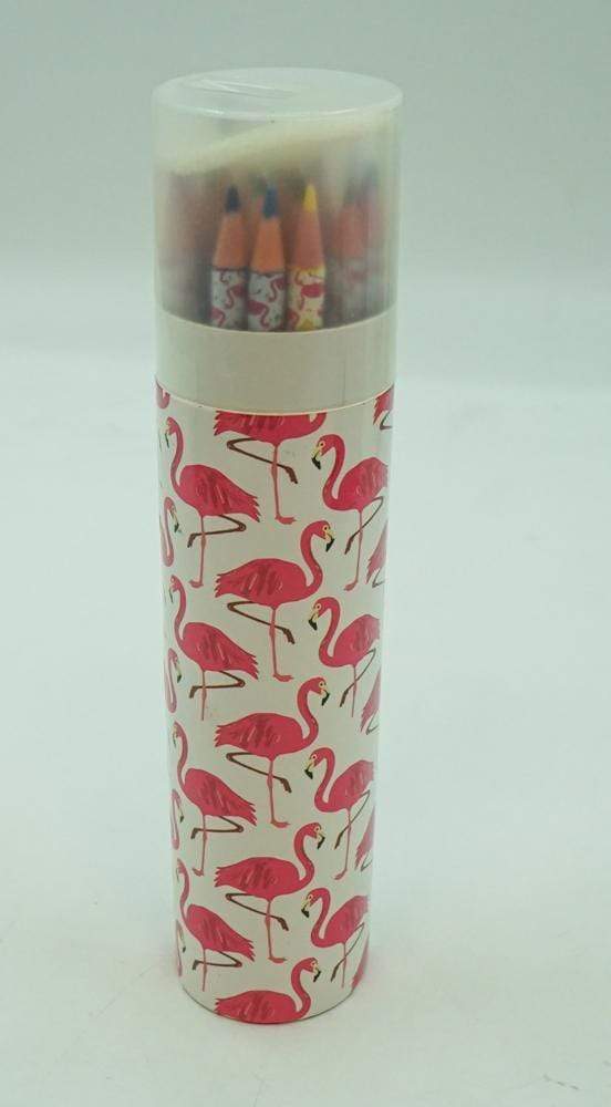 24 Colour Pencils - Pink Flamingo