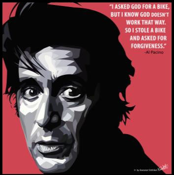 Al Pacino Pop Art (10X10)