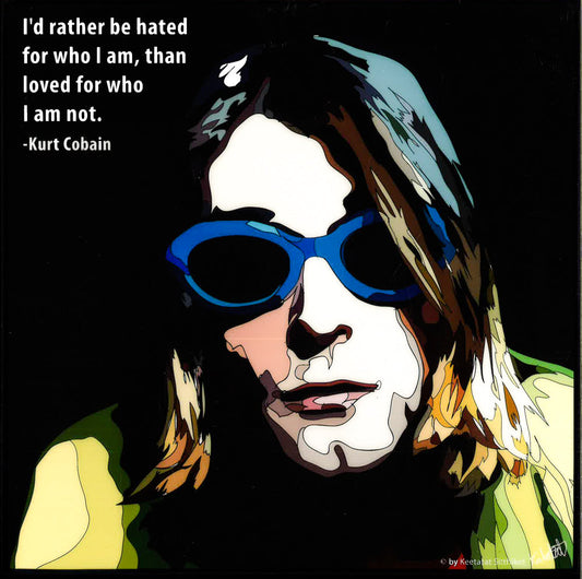 Kurt Cobain Sunglasses Pop Art (10'X10)