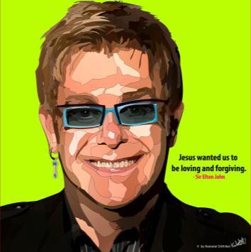 Sir Elton John Pop Art (10'X10')