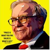 Warren Buffet Pop Art (10 X 10)