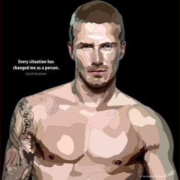 David Beckham: Naked Pop Art (10'X10')