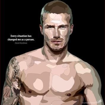 David Beckham: Naked Pop Art (10'X10')