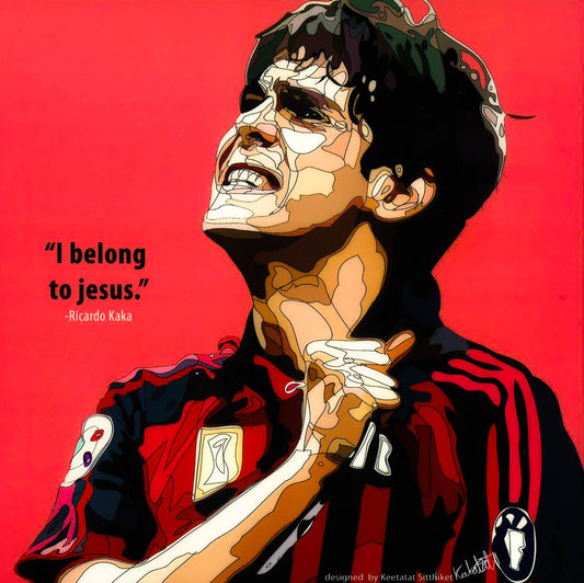 Pop Art: Ricardo Kaka - Pink (26 Cm X 26 Cm)