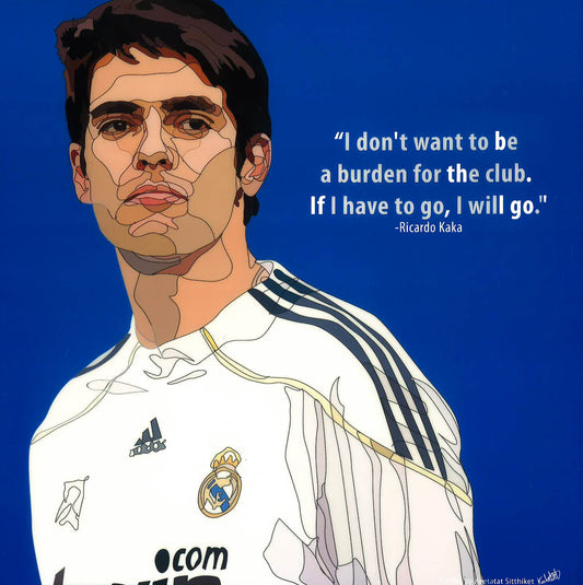 Pop Art: Ricardo Kaka - Blue (26 Cm X 26 Cm)