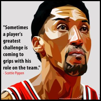 Pop Art: Scottie Pippen (26 Cm X 26 Cm)
