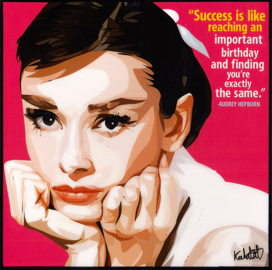 Audrey Hepburn: Ver.2_ Success Is Like Pop Art (10'X10')