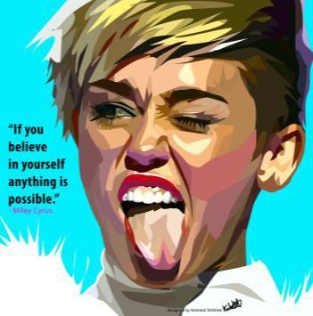 Miley Cyrus Pop Art (10'X10')