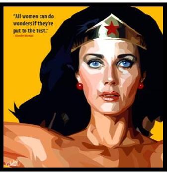 Wonder Woman Ver.1 Pop Art (10'X10')