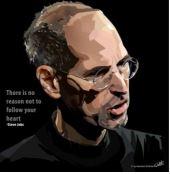 Steve Jobs Black Pop Art (10X10)