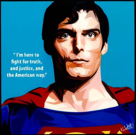 Superman: Blue Pop Art (10'X10')