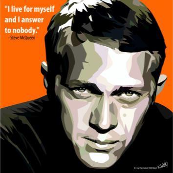 Steve Mcqueen Pop Art (10'X10')