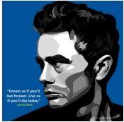 James Dean Pop Art (10X10)