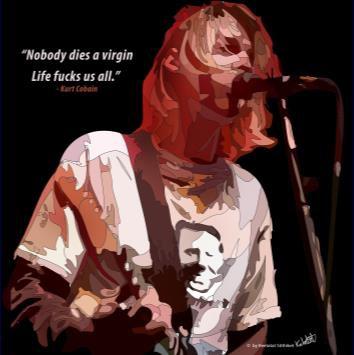 Kurt Cobain: Singing Pop Art (10'X10')