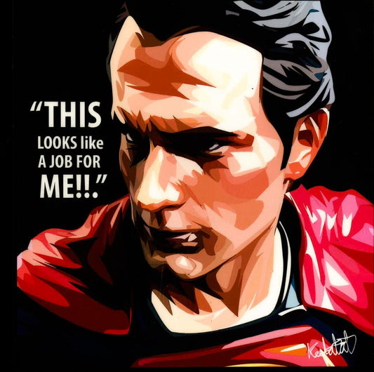 Superman: This Look Like (Black) Pop Art (10'X10')