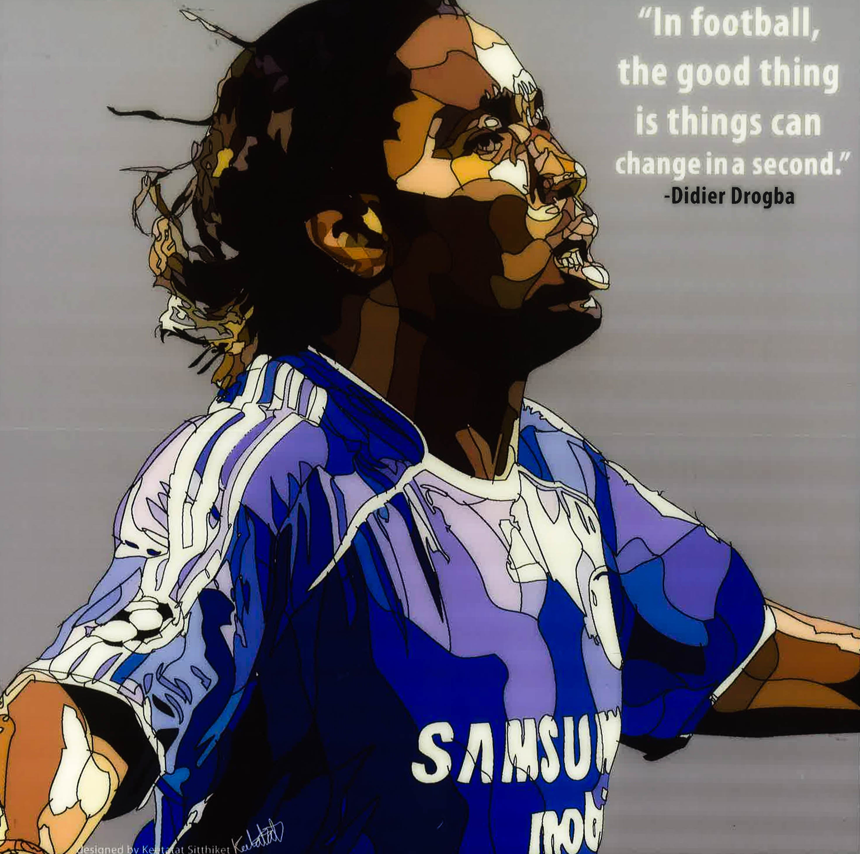Draw Drogba Didier Drogba Pop Art (10'X10') – BookXcess