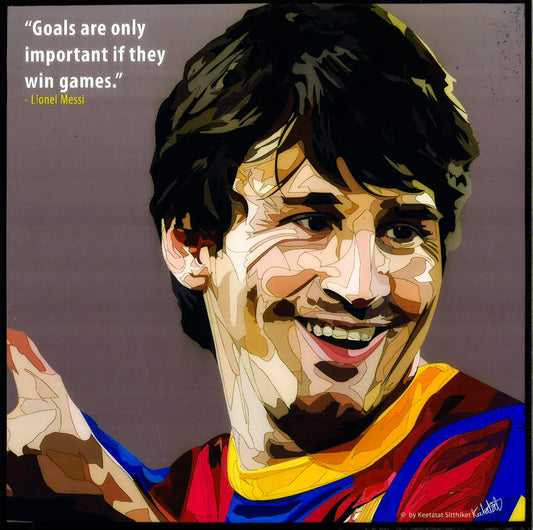Lionel Messi: Grey Pop Art (10