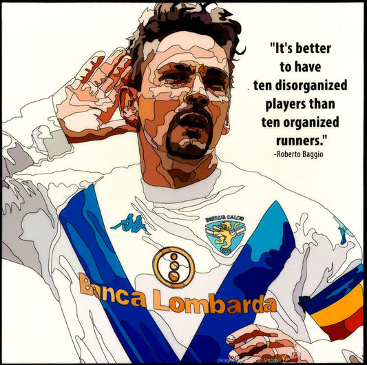 Roberto Baggio Pop Art (10'X10')