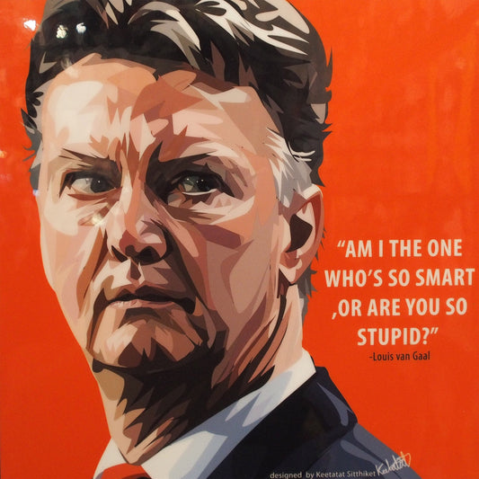 Louis Van Gaal Pop Art (10'X10')