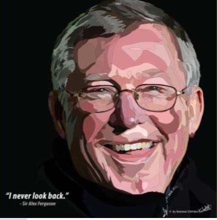 Sir Alex Ferguson: Eye- Glasses Pop Art (10'X10')