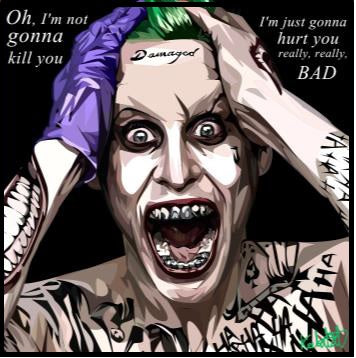 Joker Ver 5 Damaged Im Not Gonna Kill You Pop Art (10X10)