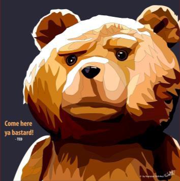 Ted Medium Pop Art (20'X20')