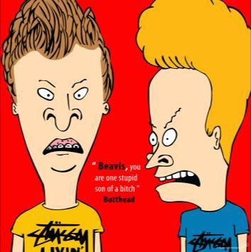 Beavis & Butthead: Red Medium Pop Art (20'X20')