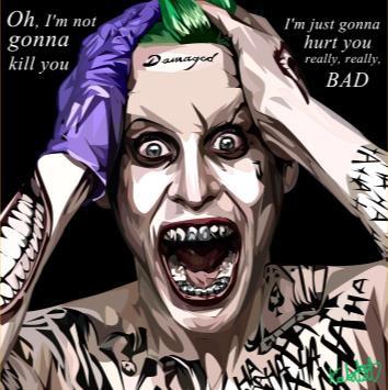 The Joker_Damaged: I'M Not Gonna Kill You Medium Pop Art (20'X20')