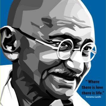 Mahatma Ghandi Large Pop Art (30'X40')