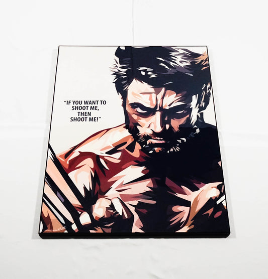 Wolverine- Shoot Me Large Pop Art (30'X40')