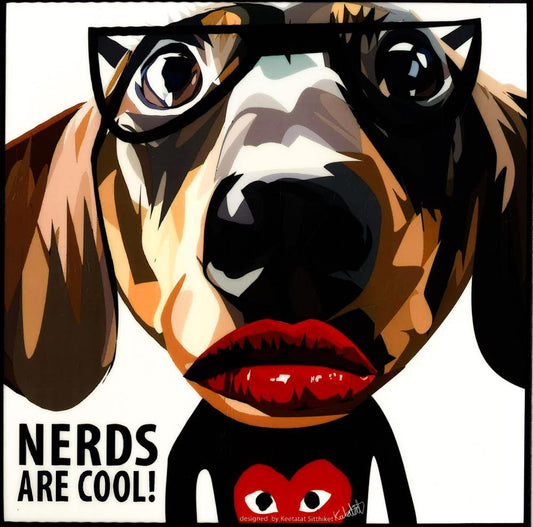 Doggie: Nerds Are Cool Pop Art (10X10)