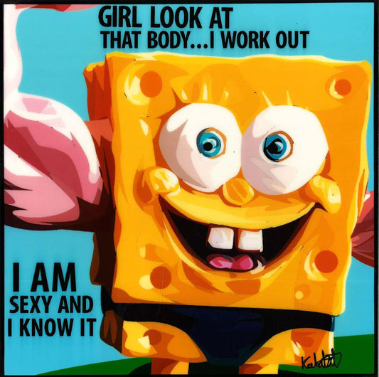 Spongebob: Girl Look At That Body Pop Art (10X10)