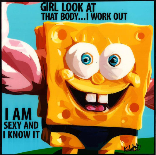 Spongebob: Girl Look At That Body Pop Art (10X10)