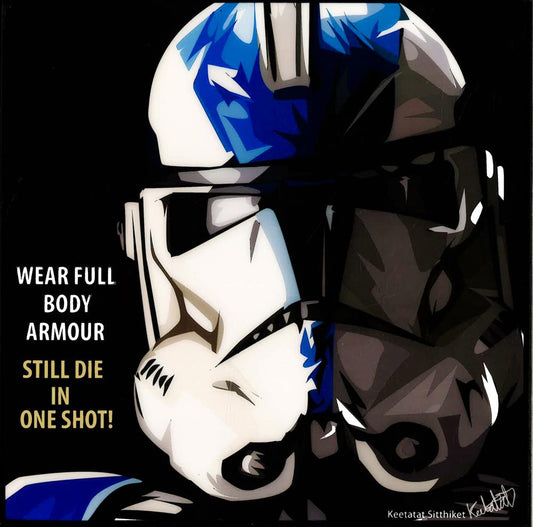 Stormtrooper: Ver.4 Still Die In One Shot Pop Art (10X10)