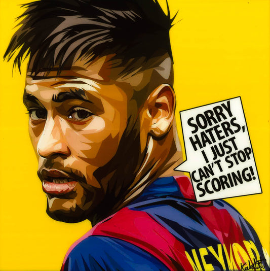 Neymar Jr. Sorry Haters Pop Art (10X10)