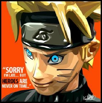 Naruto_Sorry I'M Late..But Pop Art (10X10)