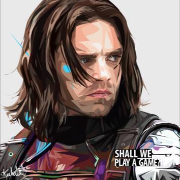Winter Soldier: Shall We Play A Game? Pop Art (10X10)