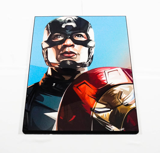 Captain America With Sheild Ver.4_Teamcap Large Pop Art (30X40)