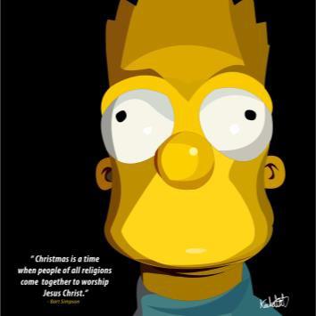 Bart Simpson Pop Art (20X20)